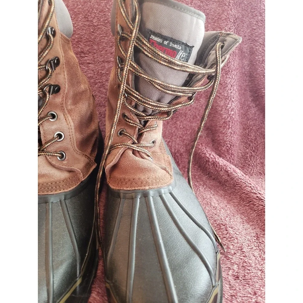 Tingley Thermo-lite Insulated Winter Waterproof Bottom Boots Size 11 Black Brown